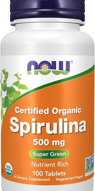 NOW SPIRULINA 500MG 100 TABLETS